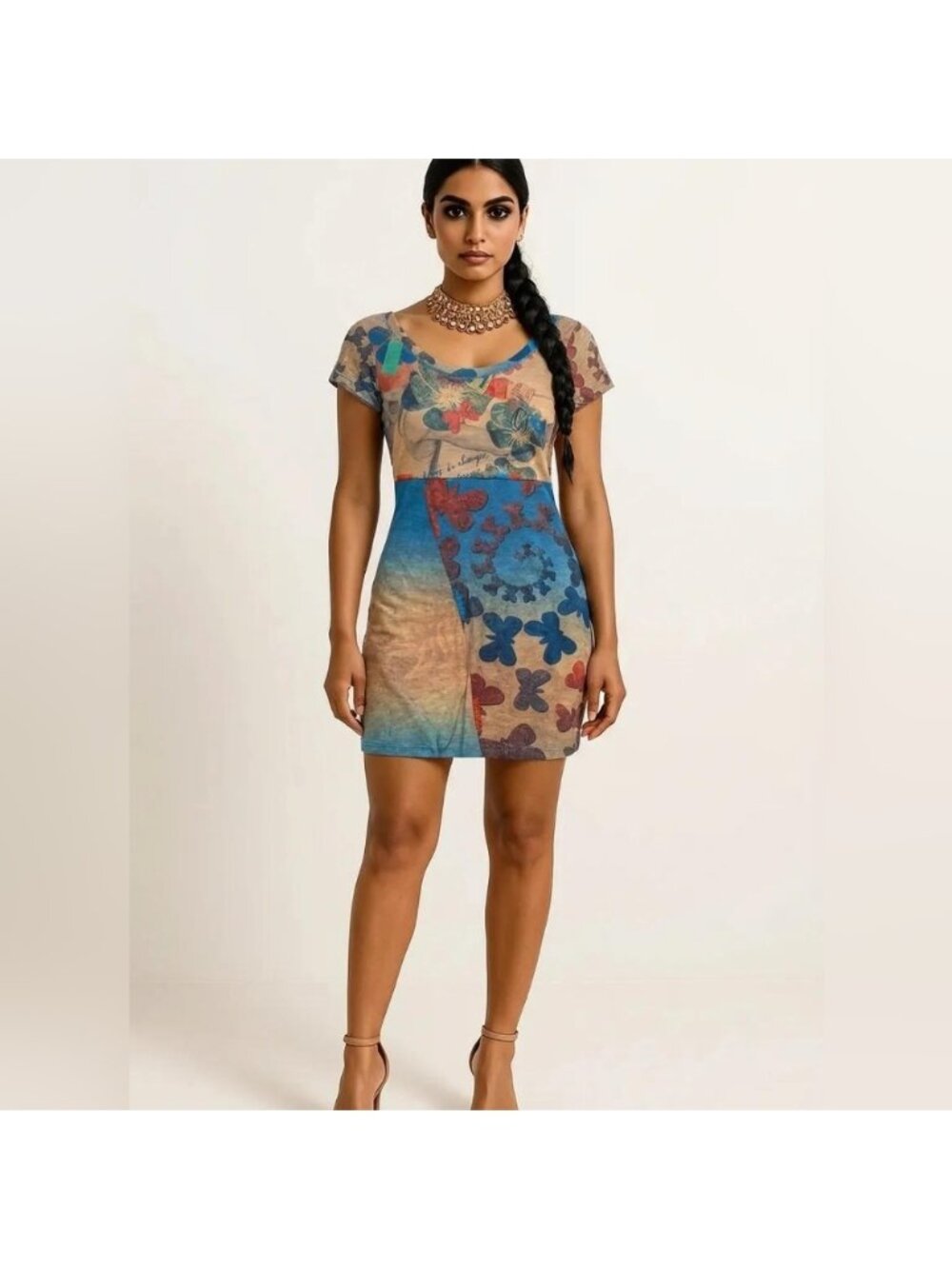 Y2K Butterfly Patchwork Mini Dress By smash